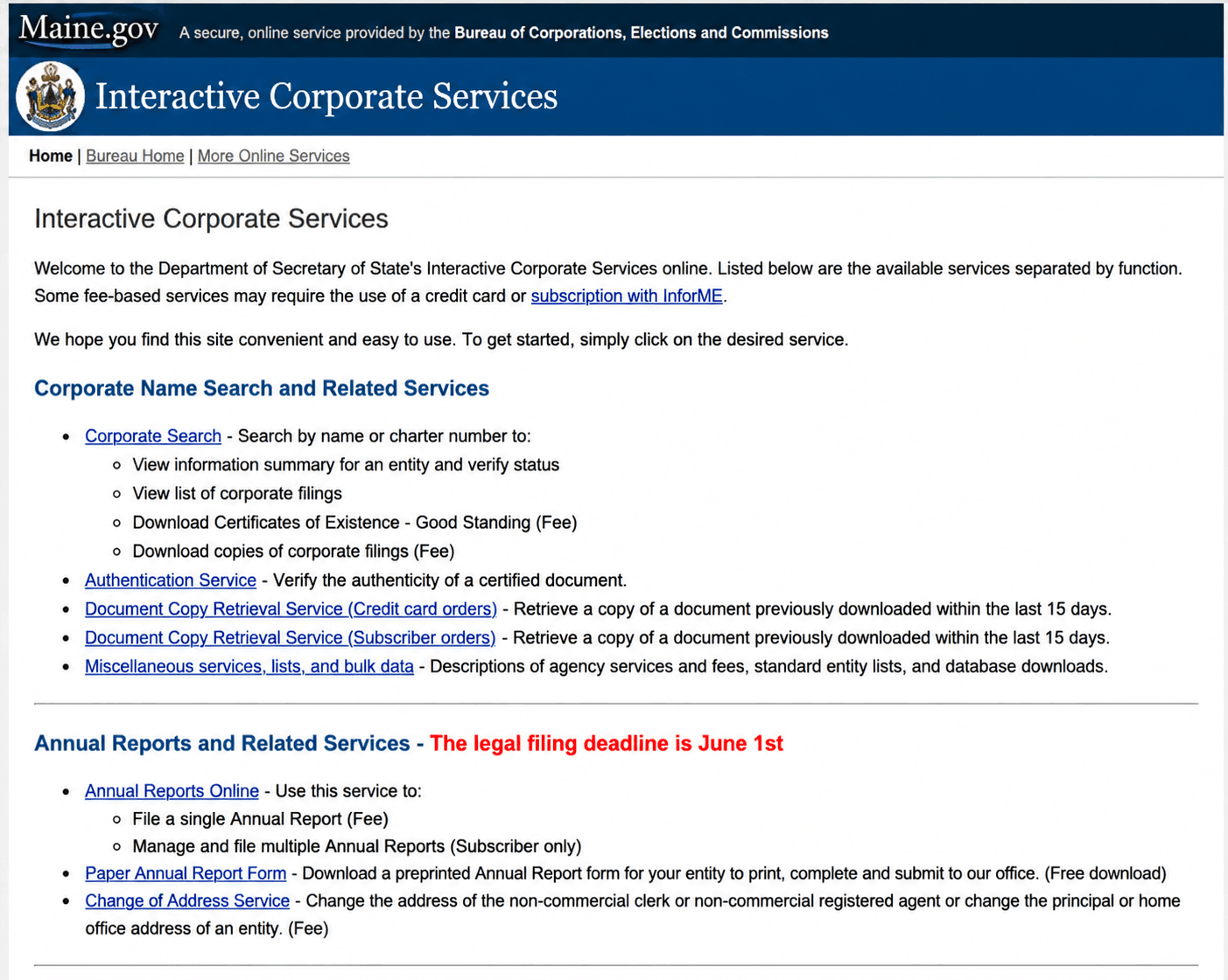 Corporate Name Search