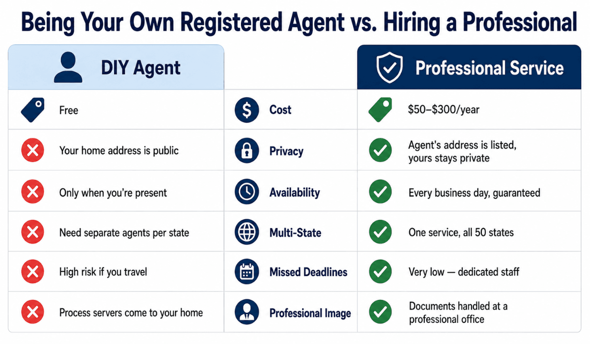 DIY Vs a professional registered agent