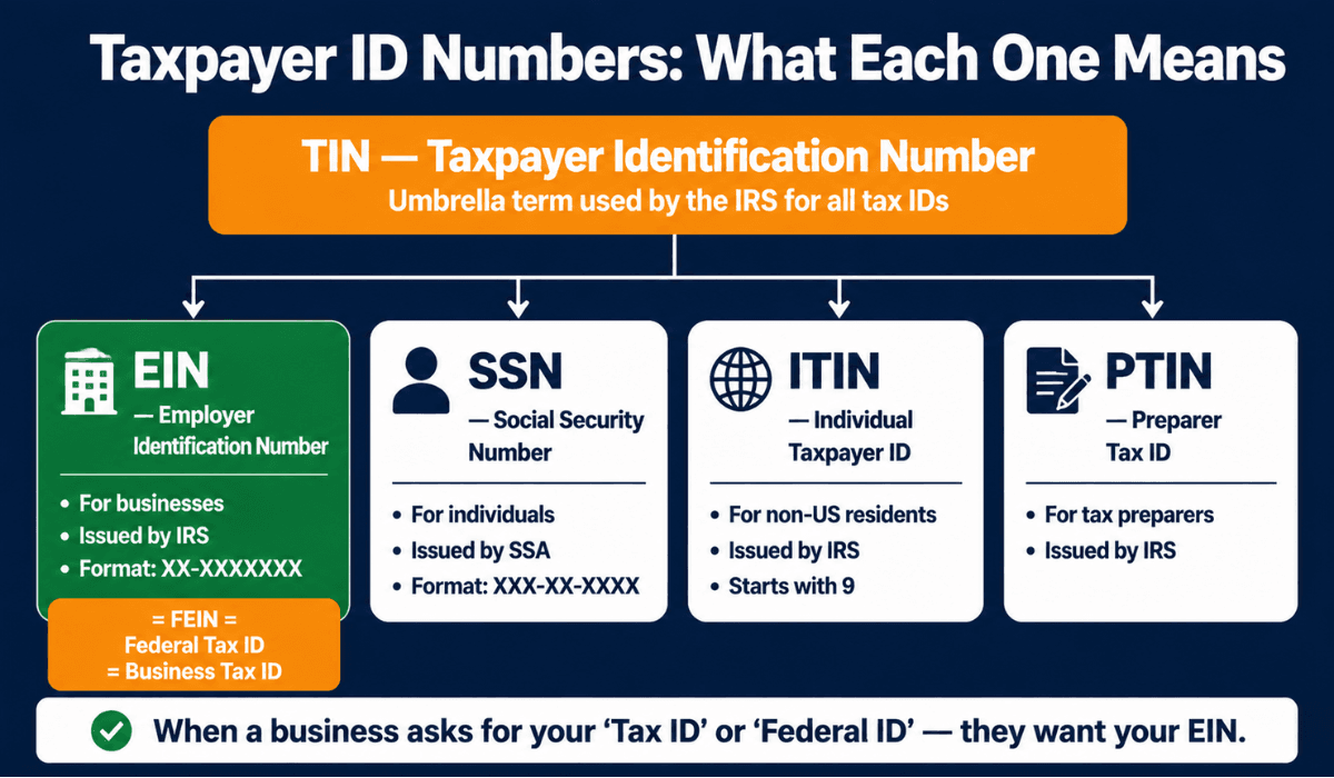 EIN vs. TIN vs. FEIN vs. Tax ID