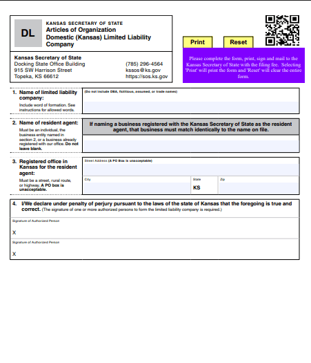 File Your Kansas Articles of Organization