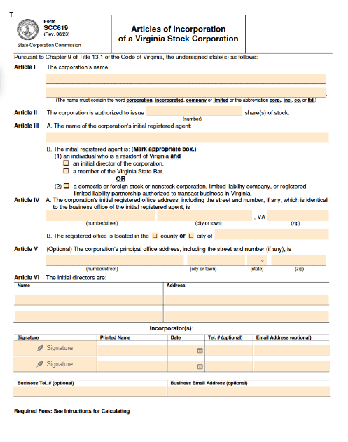  File Your Virginia Articles of Incorporation
