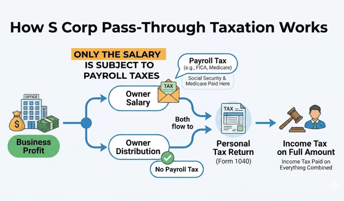 How S Corp Pass-through taxation works