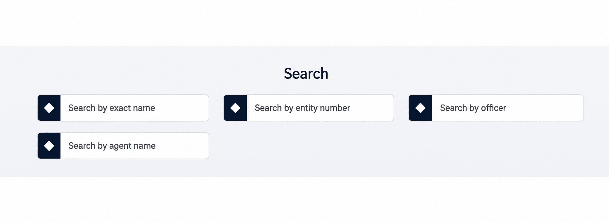 Minimal Search Form Interface