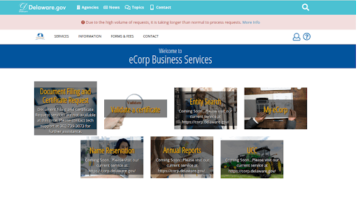 Online portal used to submit LLC filing paperwork yourself for free