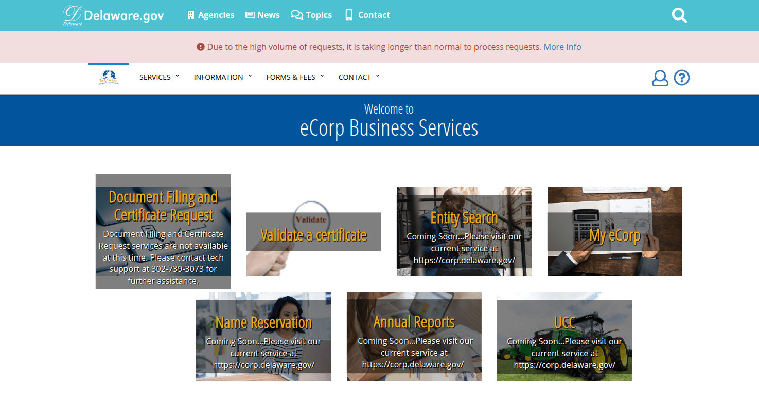 Online portal used to submit LLC filing paperwork yourself for free