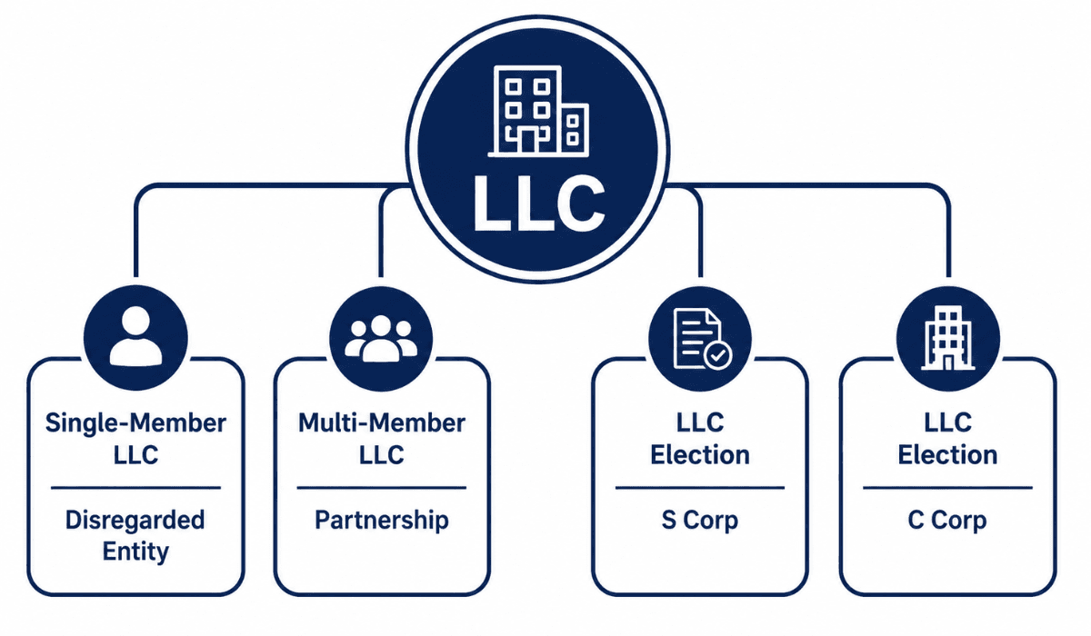 What are the tax classifications of an LLC