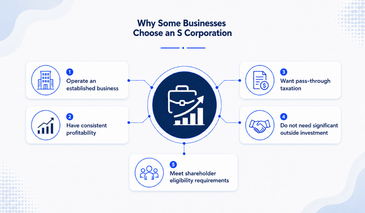 Why businesses choose an S Cor